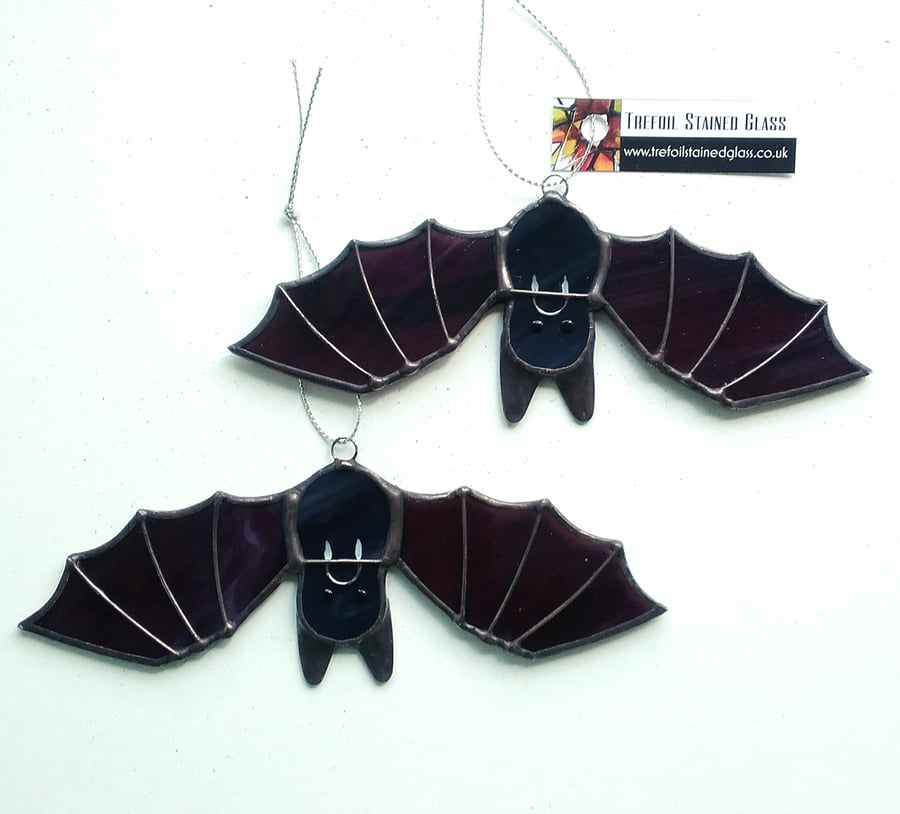 Stained Glass Bertie Bat Ornament