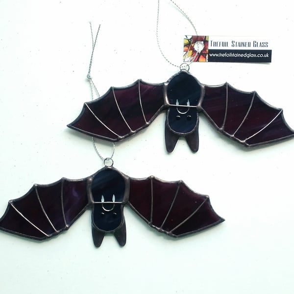 Stained Glass Bertie Bat Ornament