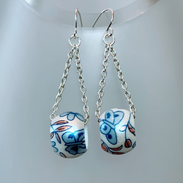 Bead & Chain Dangle Earrings