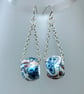 Bead & Chain Dangle Earrings
