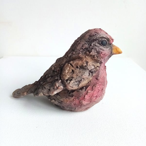 Redpoll sketch sculpture 