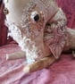 Textile art sculpture, Unicorn, mythical, fantasy art. OOAK art, unicorn - Image 3
