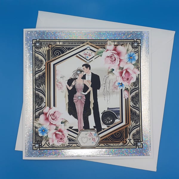 Art Deco Anniversary Card
