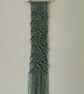 Mint Green Macrame Wall Hanging - Recycled Cotton - Boho Wall Decor. - Image 2