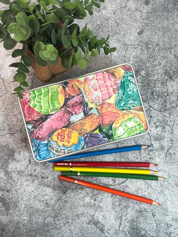 Perfectly Imperfect "Sweet Treat" Colourful Storage Tin SAMPLE