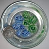 Glass Cushion Swirl Beads 14 x 10mm x 20 
