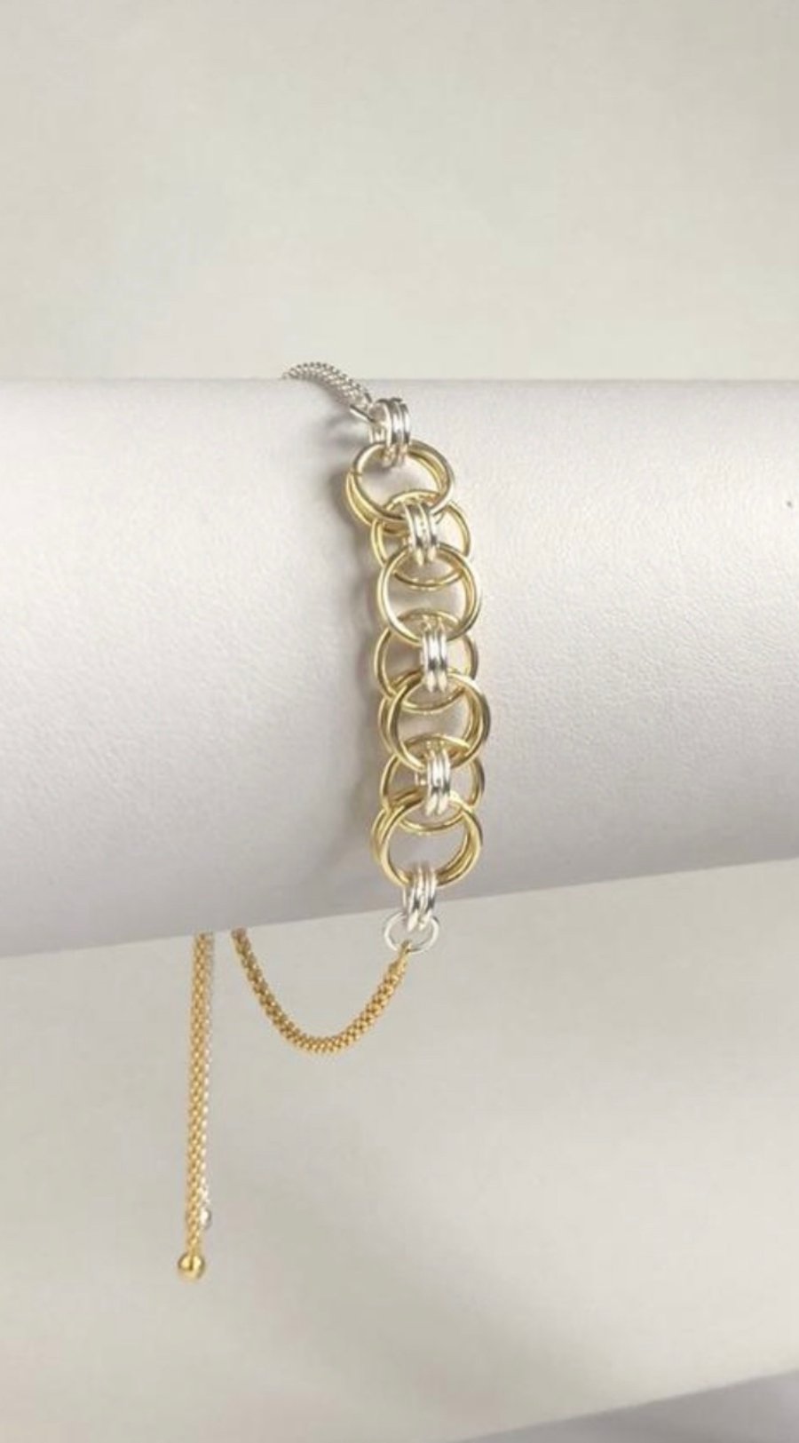 Two Tone Chainmaille Bracelet 