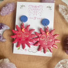Terracotta Sunshine Polymer Clay earrings