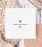 Autumn Themed Thank You Greeting Card, Cute Handmade Pun Card. - Image 5