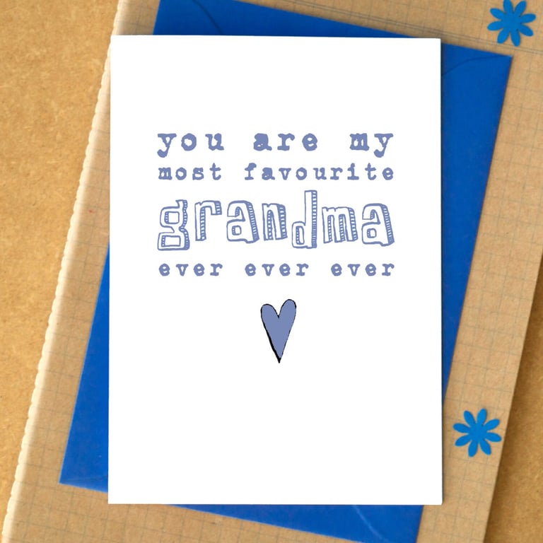 Favourite Grandma Ever Funny Card