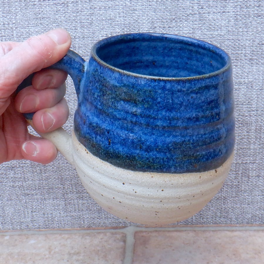 Very large cuddle mug hand thrown tankard stoneware pottery ceramic handmade 