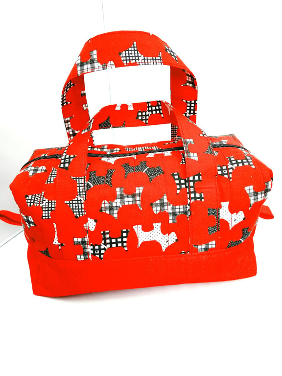 Bags, Box Shaped Make Up Bag , Zip and Handles, Multi Use, Sewing, Crochet