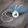 Reindeer and Stars Necklace Hand Sawn from Sterling Silver