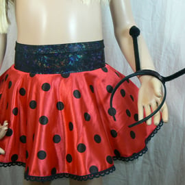 Ladybird skirt with headband antennae 