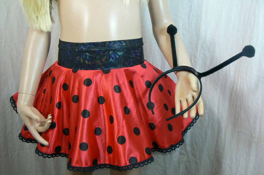 Ladybird skirt with headband antennae 