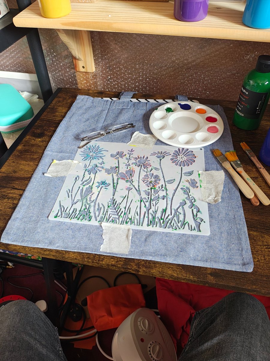 Hand painted tote bags 