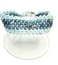 Multi coloured superduo beaded bracelet in herringbone pattern - Image 1