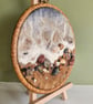 Needle felted beachscape wall art with real stones - Image 5