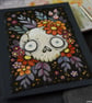 bony botanical skull - original aceo - Image 5