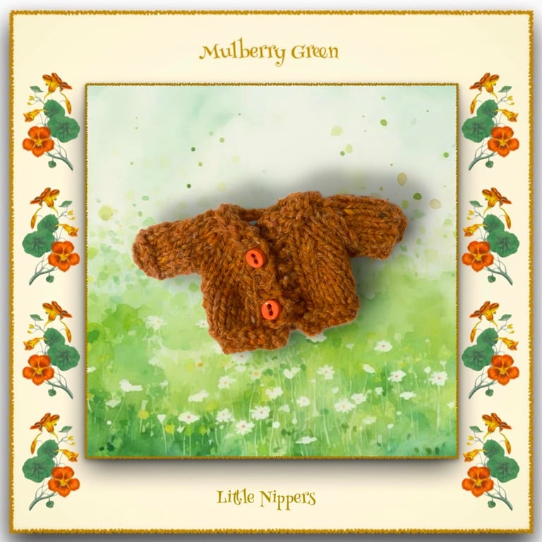 Little Nippers Orange Cardigan 