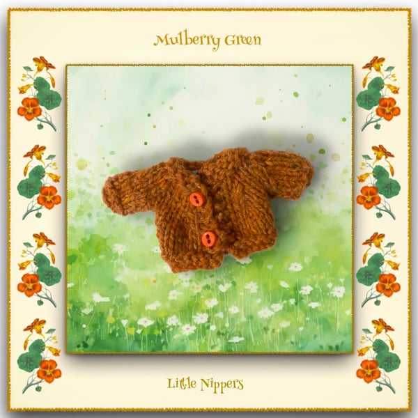 Little Nippers Orange Cardigan 