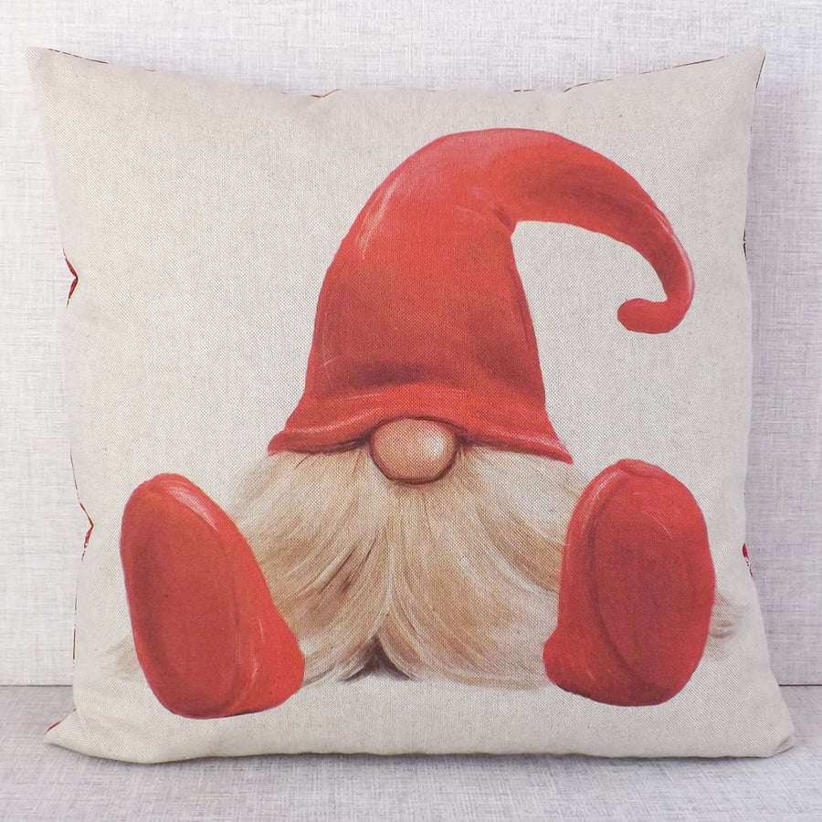 Christmas Gonk cushion cover, reduced