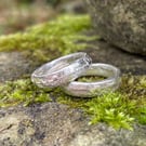 Chunky textured sand cast silver ring