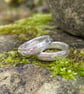 Chunky textured sand cast silver ring - Image 1