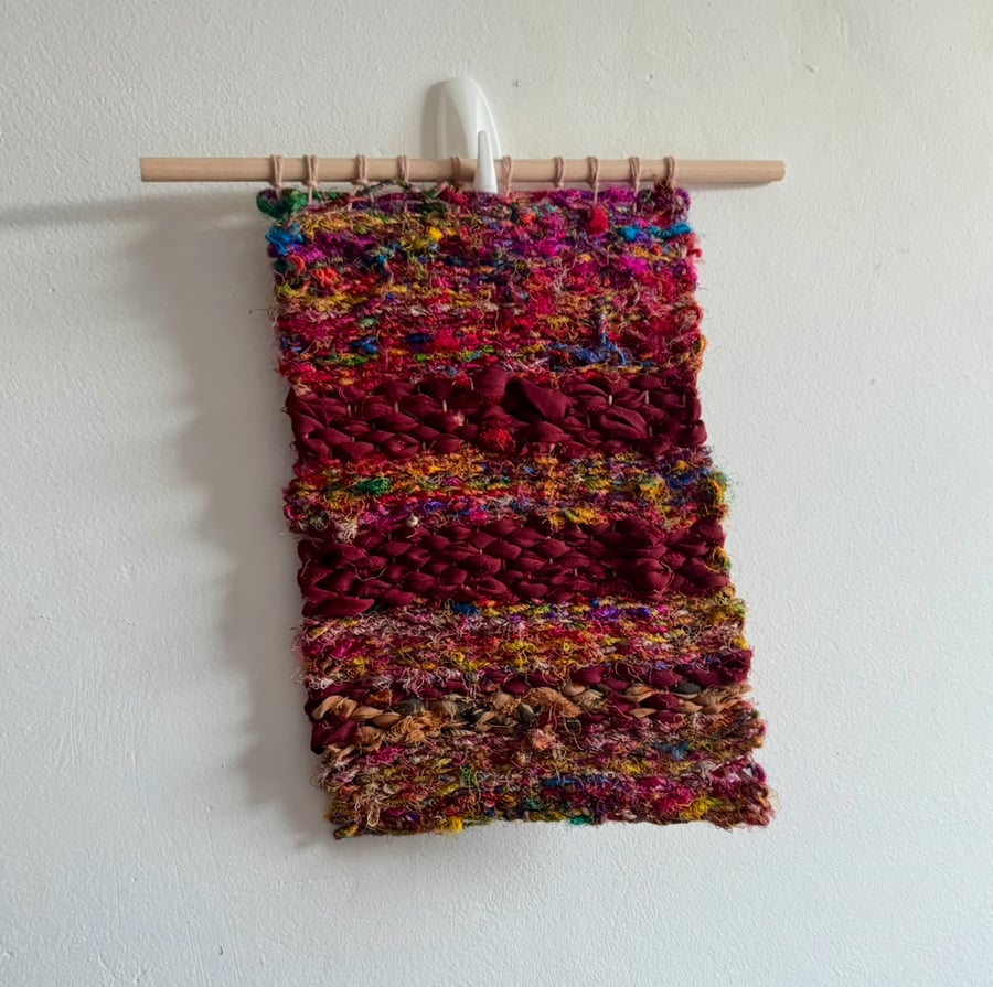 Mulberry Tree Woven Sari Wall Hanging