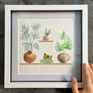Earth-Blessed Botanica – Botanical Watercolour Art with Crystals & Seashells 