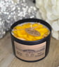 Handmade 200g Soy Wax Candle in Matte Black Jar with Metal Lid - Image 4