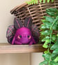Purple Moth Friend Needlefelted Art Doll - Image 1