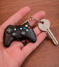 Gaming controller keyring - Hand painted.