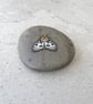 Moth Art Hand Painted Stone Pebble 'Small Magpie Moth' - Image 3