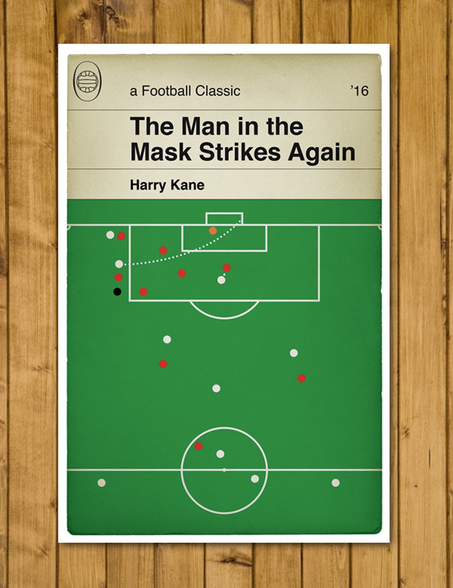 Tottenham goal v Arsenal 2016 - Harry Kane Curler - Football Poster