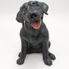 Black Labrador Sculpture
