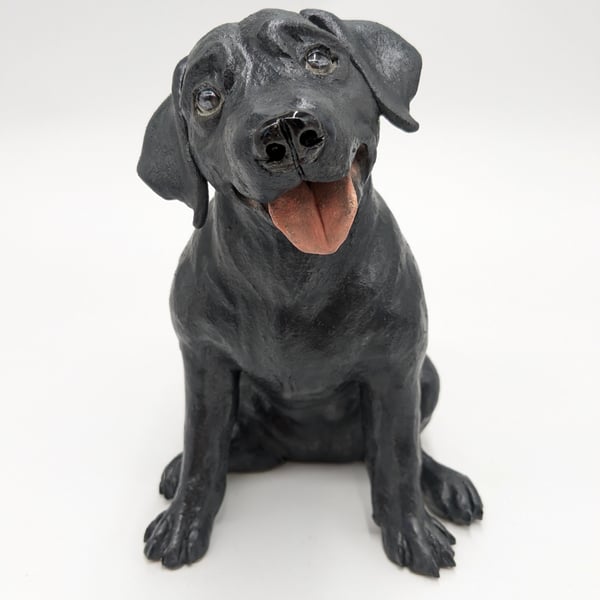 Black Labrador Sculpture