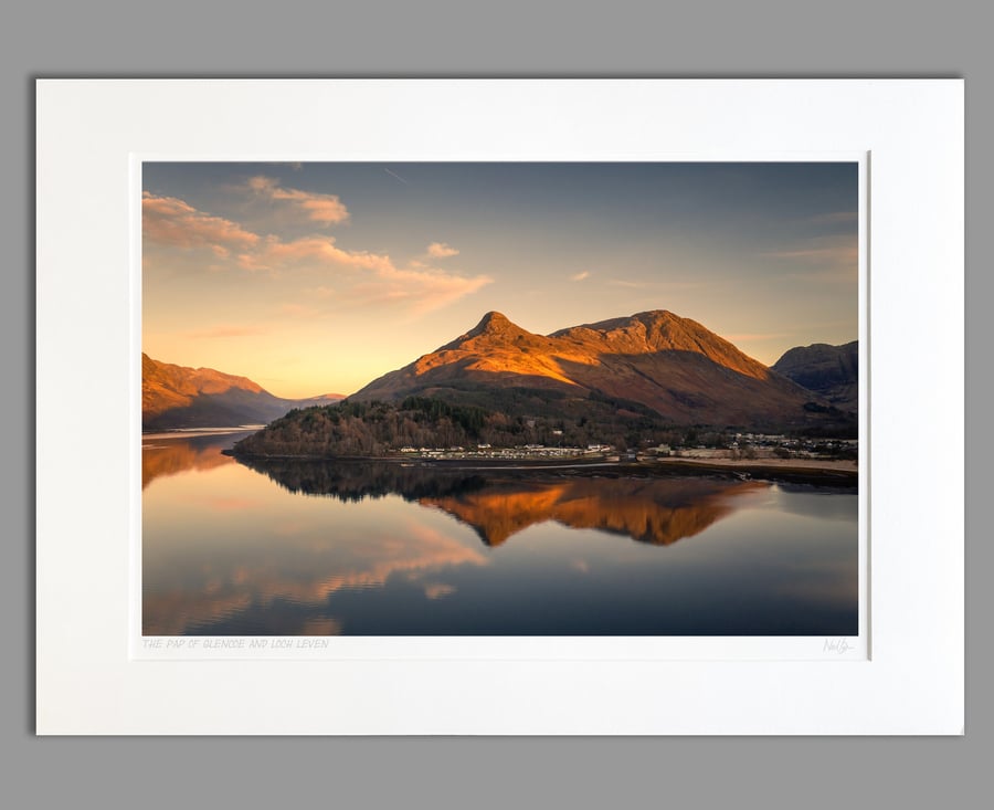 The Pap of Glencoe & Loch Leven, Highlands - A2 (10"x8") Unframed Print