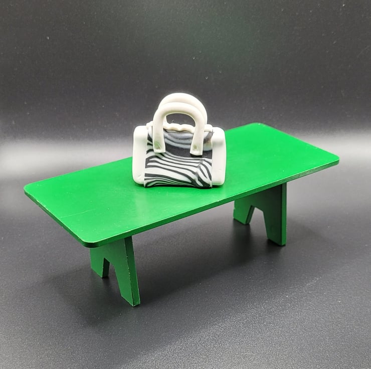 Polymer clay handbag 112 scale miniature novelt... Folksy