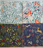 4 Paper napkins for decoupage woodland animal and flowers designs