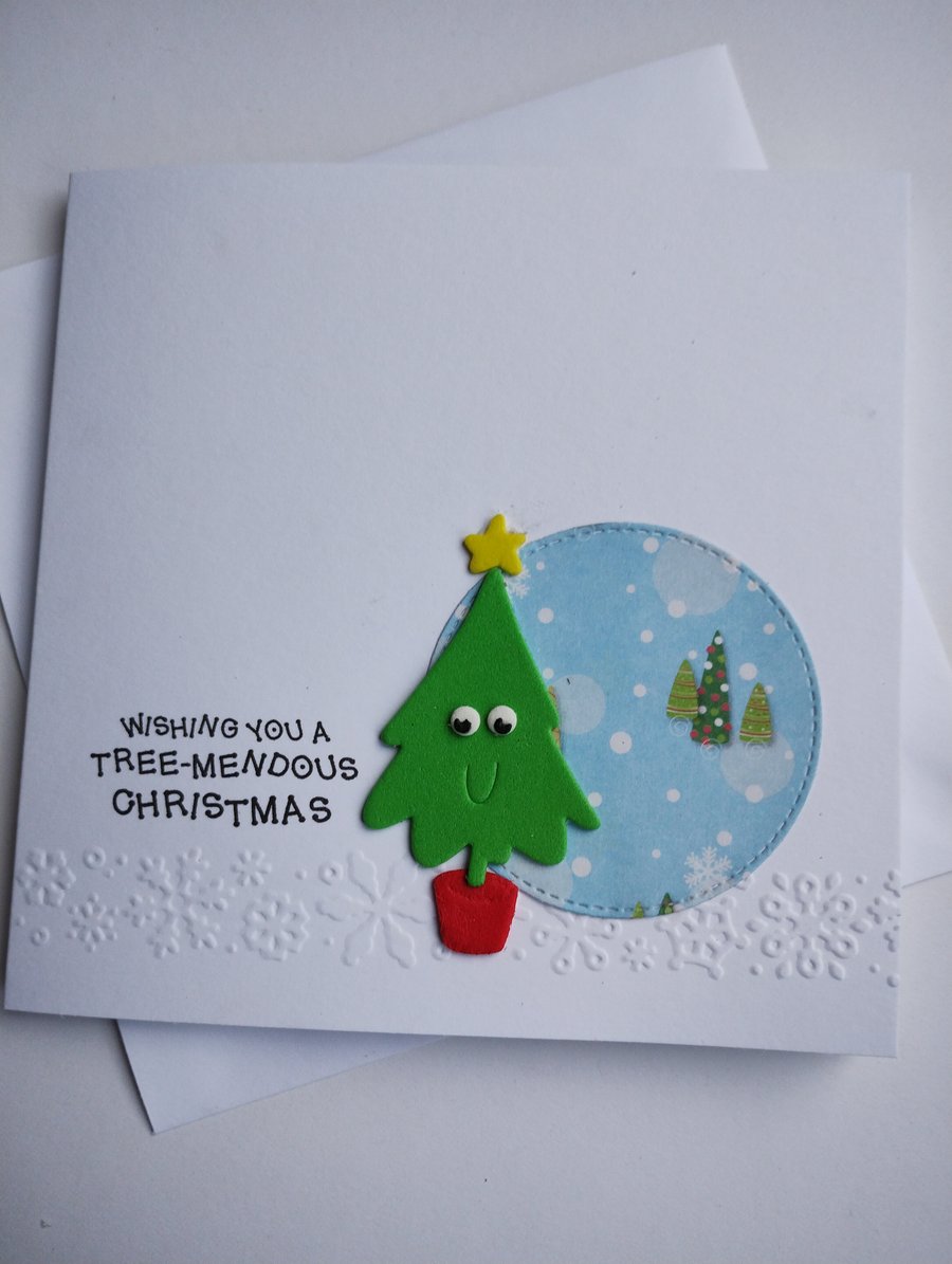 Wishing you a TREE-mendous Christmas Card 