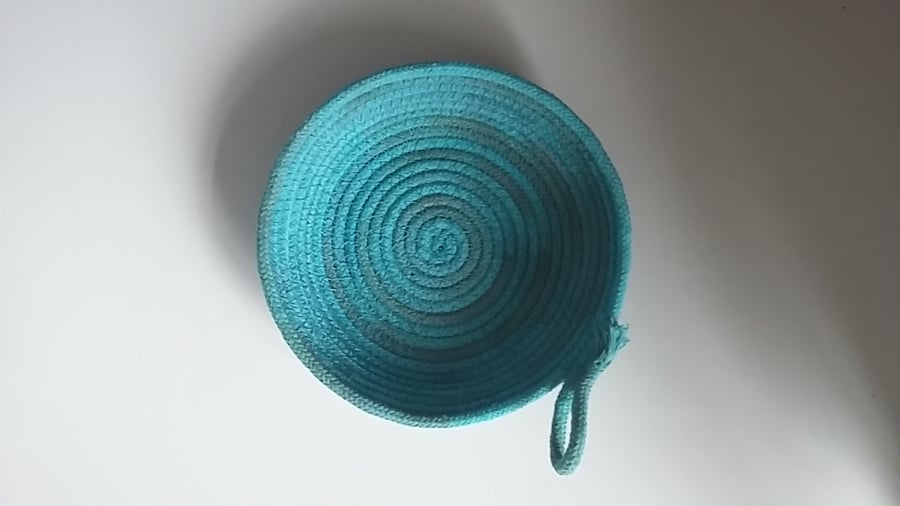 Multi blue Dyed Rope Dish 
