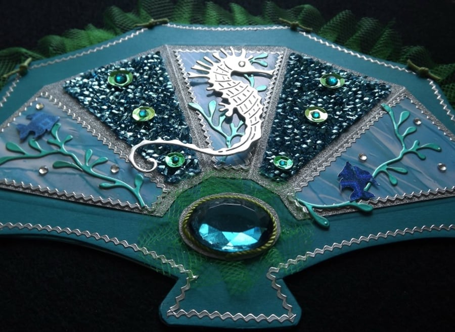 Seahorse Blank, Birthday, Greeting Card