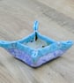 Small Quilted storage box featuring Sewing theme and purple fabric - Image 7