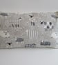 Grey Sheep Cushion with Cream Pom poms - Image 8