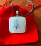 Unique Handcrafted Artisan Christmas Tree Pendant on Adjustable Black Necklace 