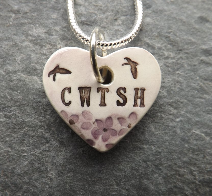Calon Cwtsh Ceramic Heart Pendant
