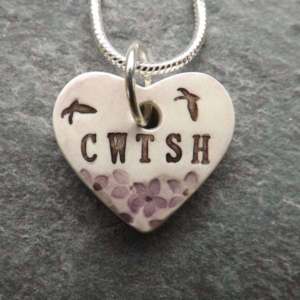 Calon Cwtsh Ceramic Heart Pendant