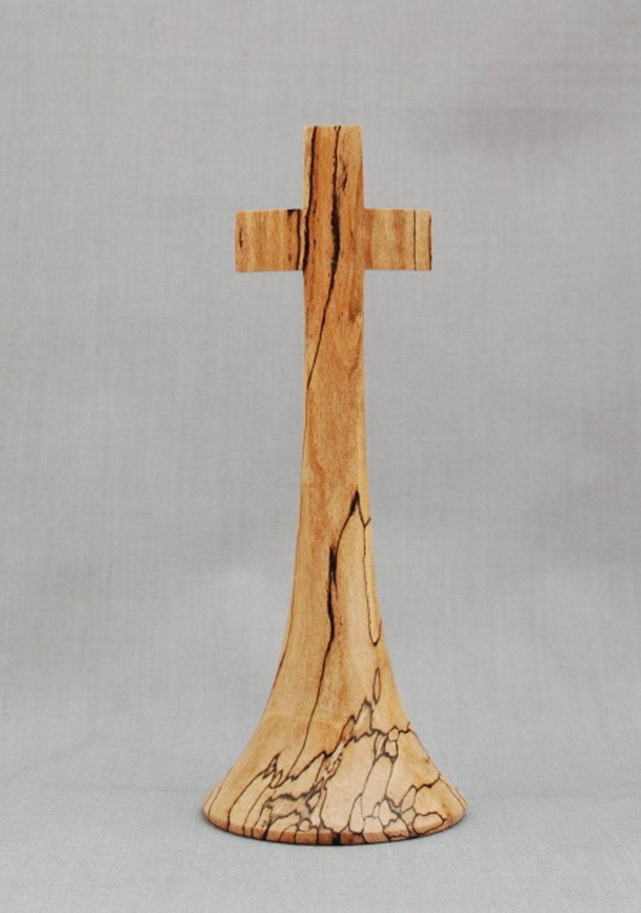 Cross in Spalted Beech