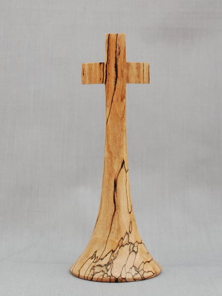 Cross in Spalted Beech